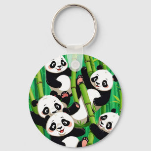 Bamboo Panda Keychain