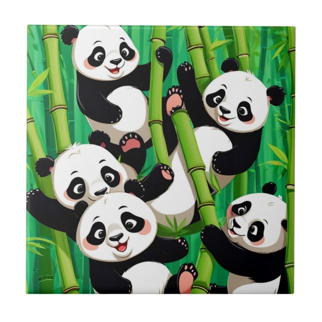 Bamboo Panda Tile (Front)