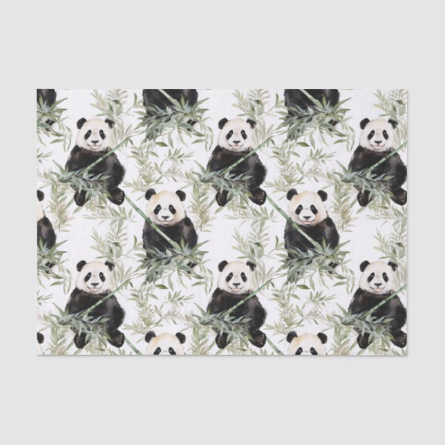 Bamboo Panda Tissue Paper (Front)