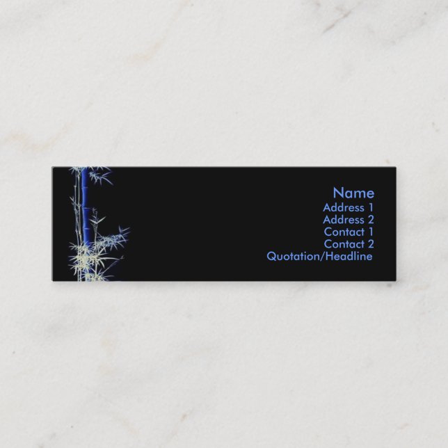 Bamboo Profile Card (Front)