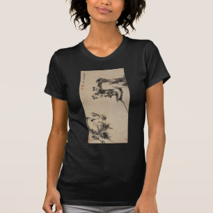 Bamboo, Rock, and Mandarin Ducks by Bada Shanren T-Shirt