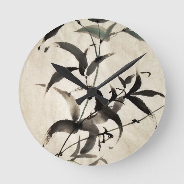 Bamboo Round Clock (Front)