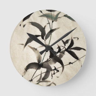 Bamboo Round Clock