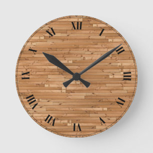 bamboo round clock