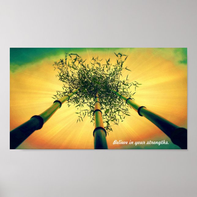 bamboo sk s.jpg, Like the bamboo, stand tall, b... Poster (Front)