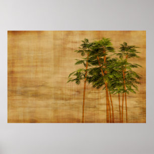 Bamboo stationery wallpaper poster