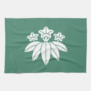 Bamboo-style gentian kitchen towel