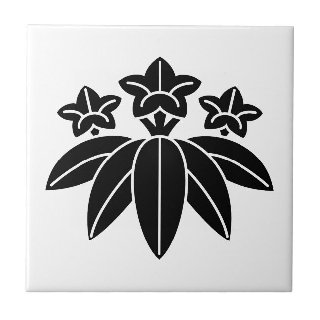 Bamboo-style gentian tile (Front)