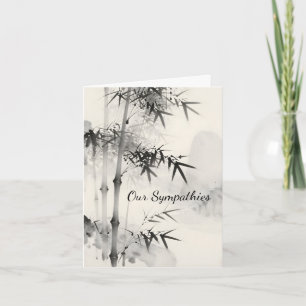 Bamboo Sumi-e Sympathy Card