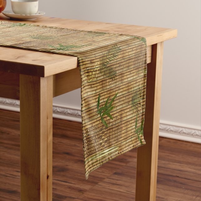 Bamboo Tapa Cloth Table Runner (In Situ)