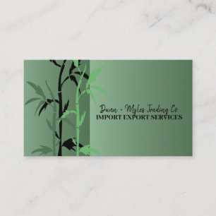 Bamboo Thème Importer Carte de visite d'exportatio