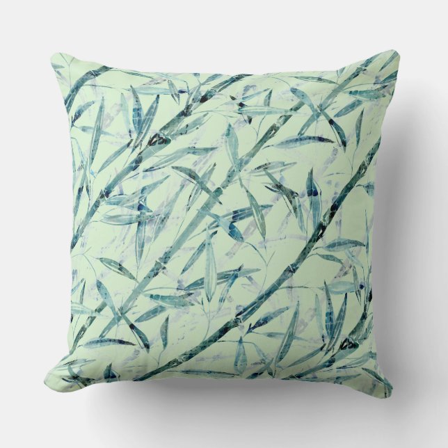 Bamboo Throw Pillow (Front)