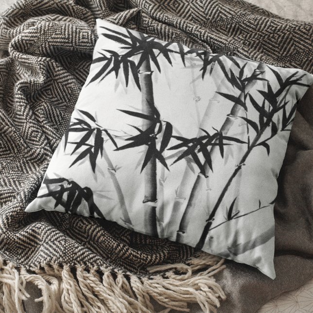 Bamboo Throw Pillow (Creator Uploaded)