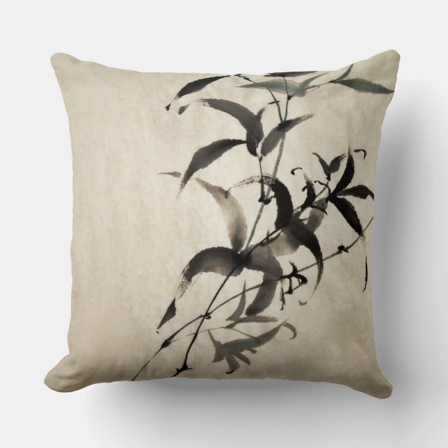 Bamboo Throw Pillow (Front)