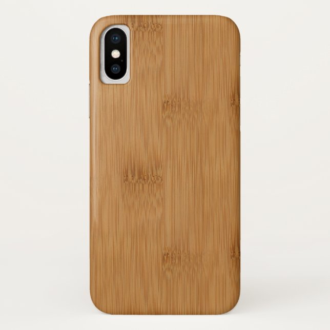 Bamboo Toast Wood Grain Look Case-Mate iPhone Case (Back)