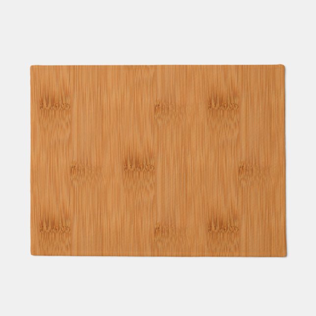 Bamboo Toast Wood Grain Look Doormat (Front)
