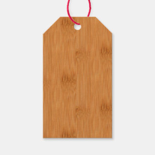 Bamboo Toast Wood Grain Look Gift Tags