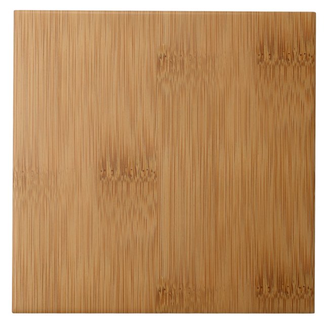 Bamboo Toast Wood Grain Look Tile (Front)