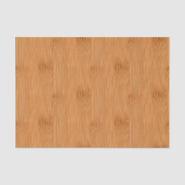 Bamboo Toast Wood Grain Look Tissue Paper (Front)
