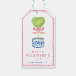 Bamboo Topiary Garden   Chinoiserie Valentine's Da Gift Tags
