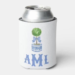 Bamboo Topiary Garden   Monogram Can Cooler