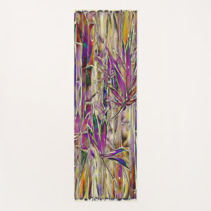 Bamboo Tree Digital Painting Original Art Yoga Mat