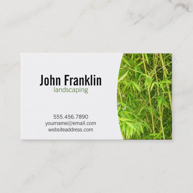 Bamboo Trees Business Card (Front)