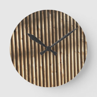 bamboo wall round clock