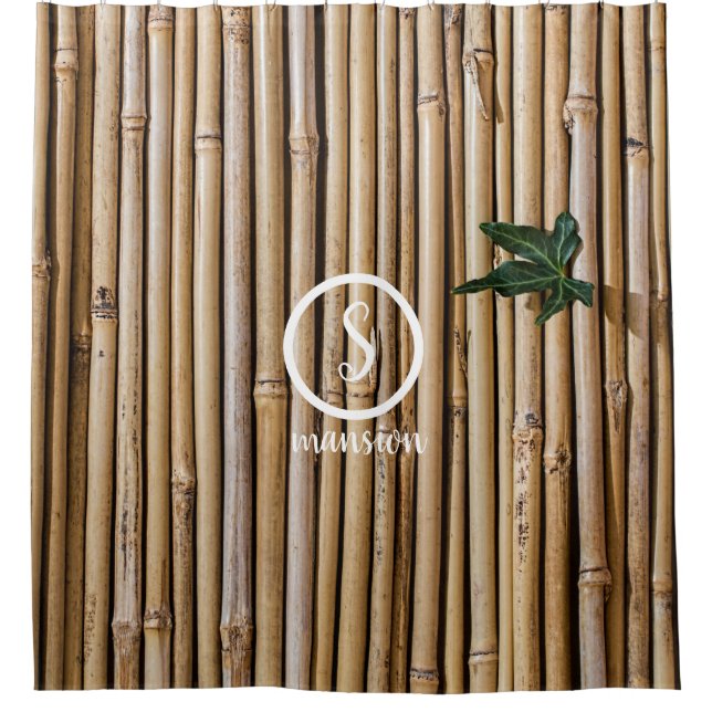 Bamboo Wall with Customizable Logo and Text (Front)