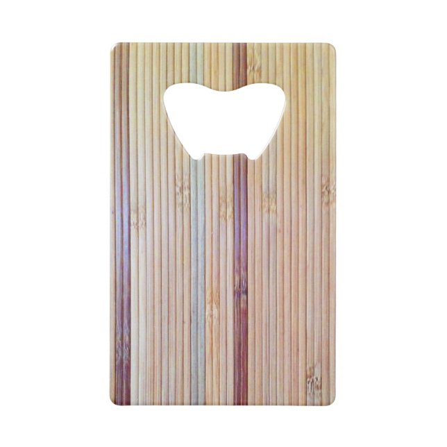 Bamboo Wallet Bottle Opener (Front)