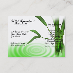 Bamboo Water Ripple Spa Business Card