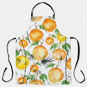 Bamboo watercolor: jungle seamless pattern. apron