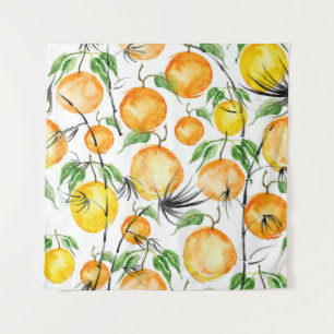 Bamboo watercolor: jungle seamless pattern. tapestry
