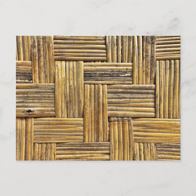 Bamboo weave texture postcard (Front)