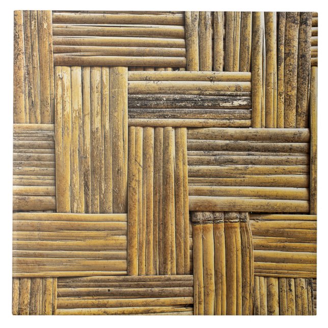 Bamboo weave texture tile (Front)