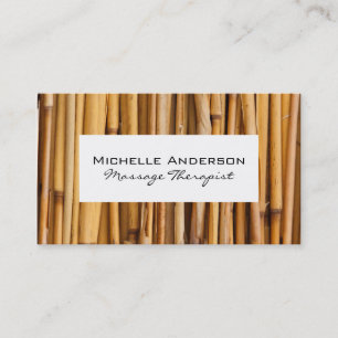 Bamboo White Frame Business Card
