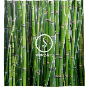 Bamboo Wood with Customizable Logo and Text Shower