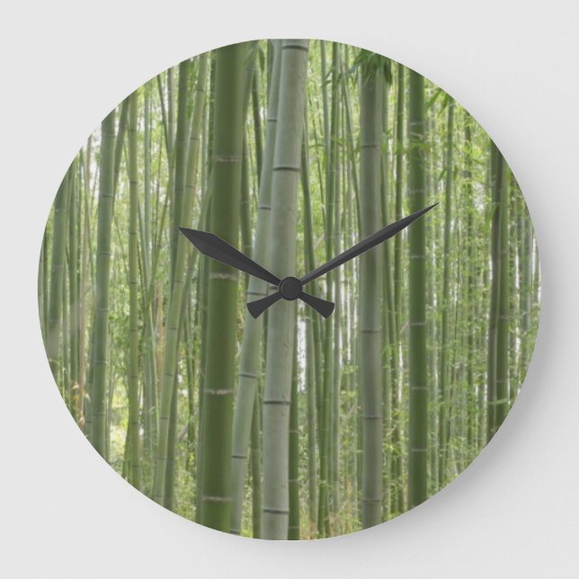 Bamboo Woods Large Clock (Front)