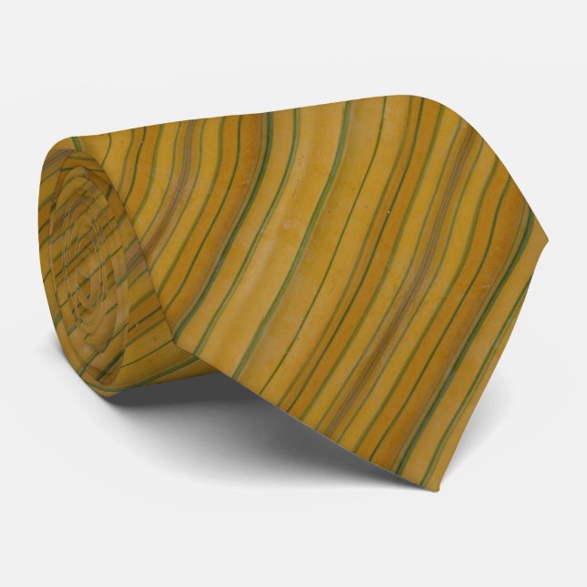 Bamboo: Yellow Stripes Tie (Rolled)