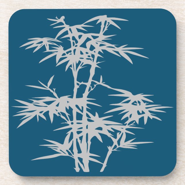 Bamboo Zen Japanese design Coaster (Front)