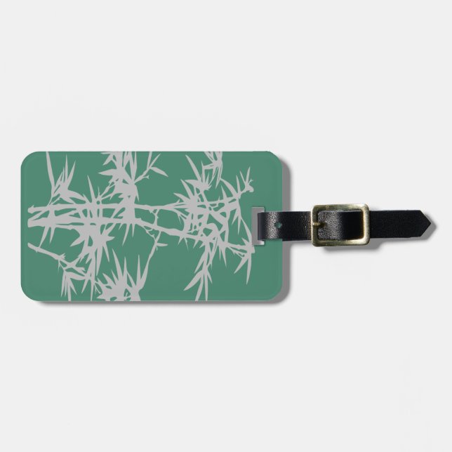 Bamboo Zen Japanese design Luggage Tag (Front Horizontal)