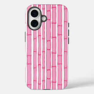 Bambooey Bamboo Stripe in Pink iPhone 16 Case