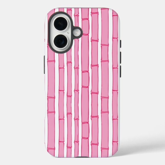 Bambooey Bamboo Stripe in Pink Case-Mate iPhone Case (Back)