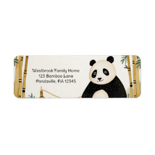 Bambou et Panda beige Whimsical