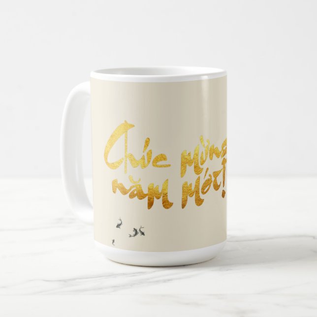 Bambou Poissons Viêt-namien Mug de Nouvel An (Devant gauche)