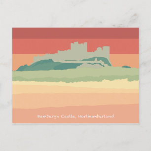 Bamburgh Castle, Northumberland Holiday Postcard