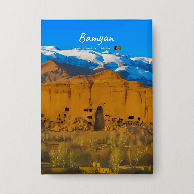 Bamyan, Afghanistan - Buddha Cliff Valley (Front)