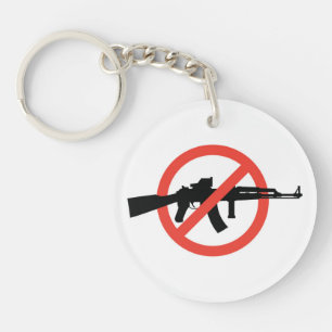 Ban Assault Rifles Keychain