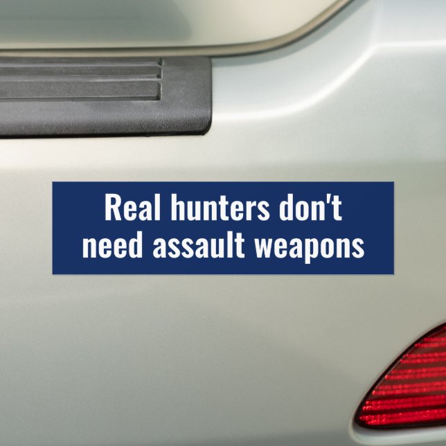Ban Assault Weapons Bumper Sticker (On Car)