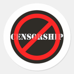Ban Censorship Classic Round Sticker